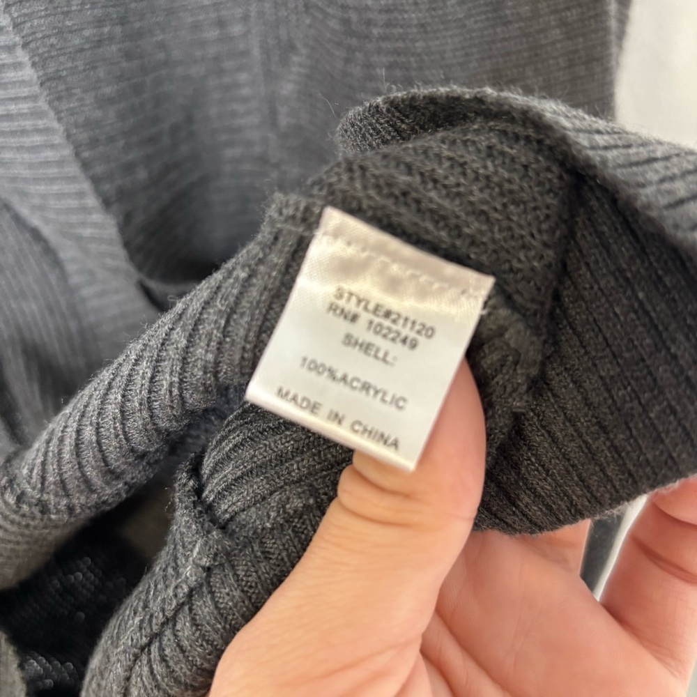 Stitch Fix x Skies are Blue Gray Dassi Cardigan Sweater‎ S/M Dolman Sleeve Hood - Picture 4 of 9